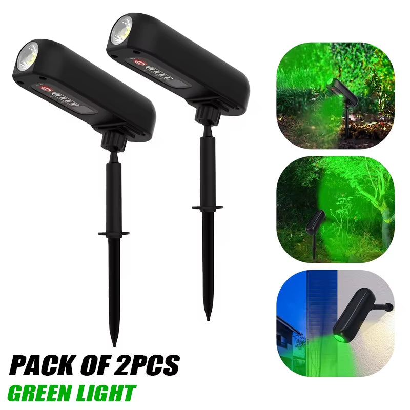 1/2PCS Solar LED Light Outdoor Solar Wall Light IP65 Green/Warm Garden Light Solar Spotlights Solar Uplights,Trees Pathway Yard