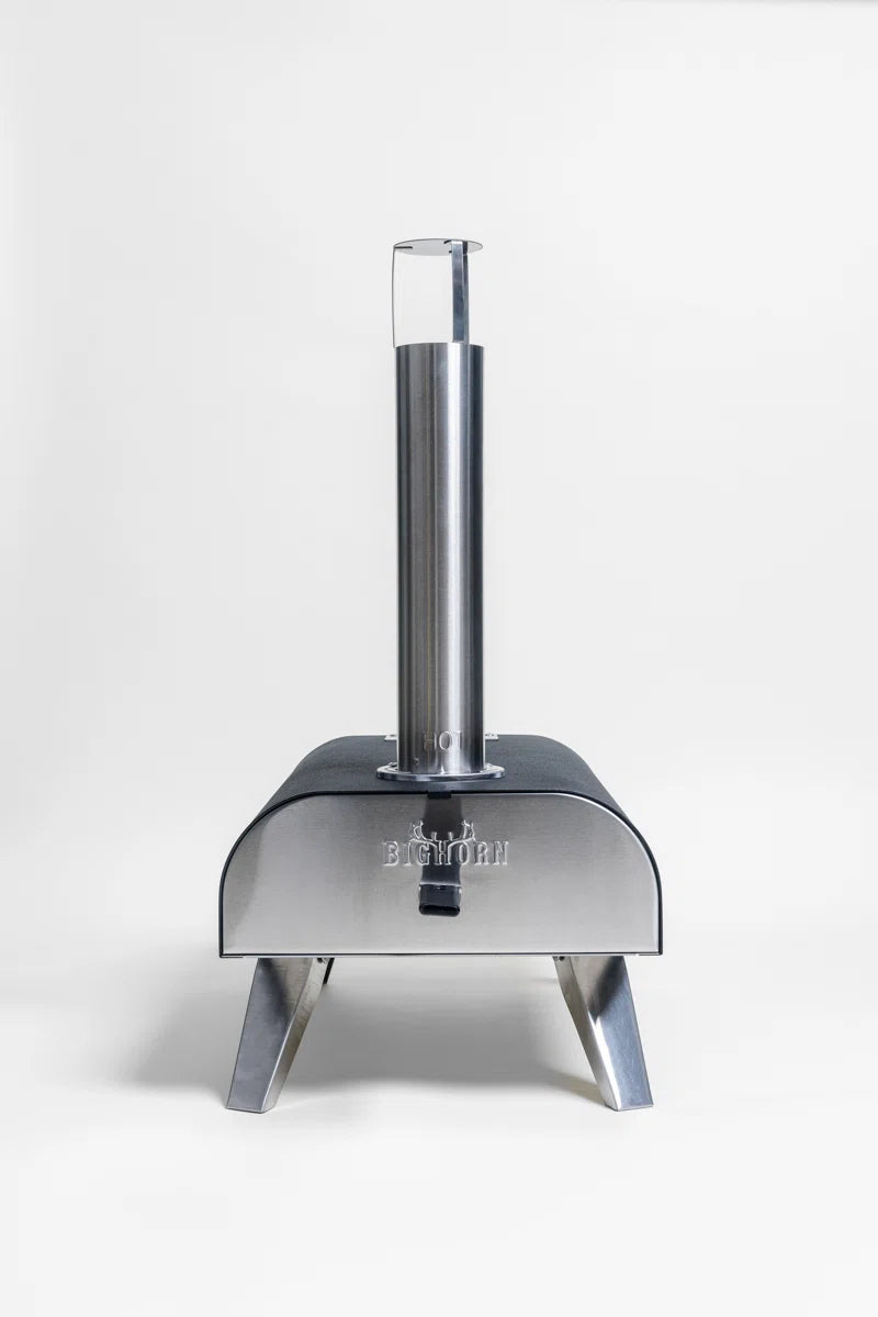 Stainless Steel Countertop Wood Burning Pizza Oven