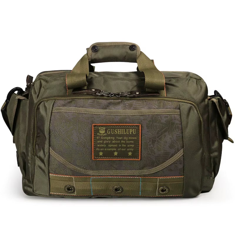 Men Camouflage Outdoors Travel Bag Portable Oxford Cloth Waterproof Shoulder Leisure Bags