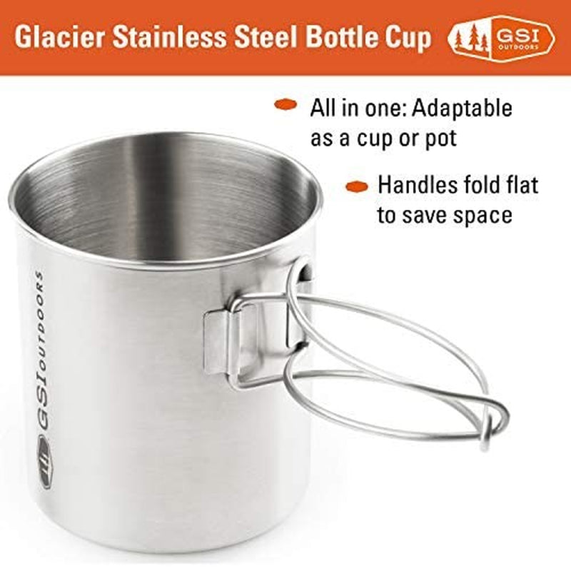 GSI Outdoors - Glacier Stainless Bottle Pot 24 Oz (68215)