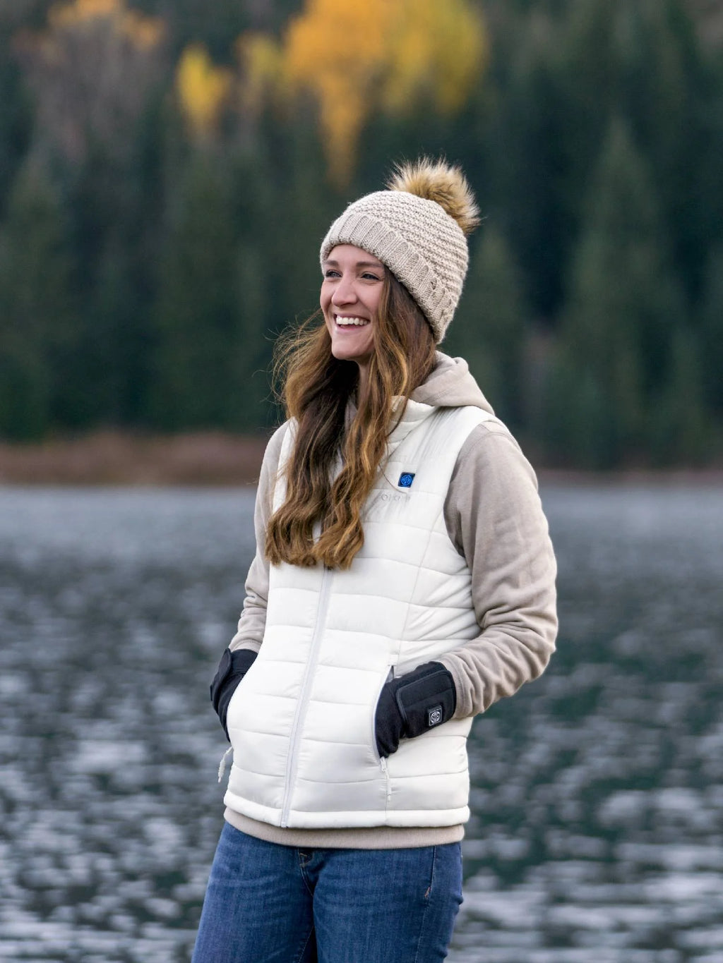 Women'S Heated Vest with Battery, Heating Vest for Hiking Skiing Outdoors (White,2Xl)