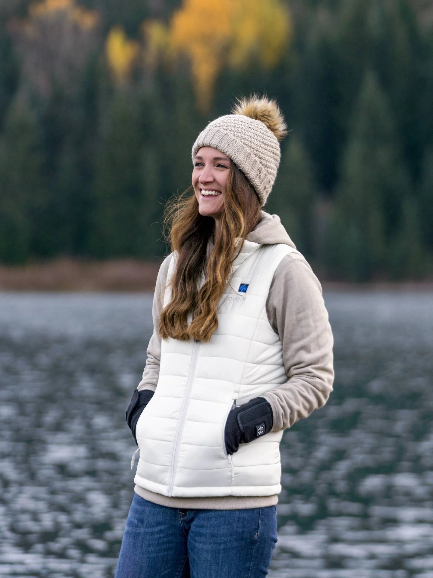 Women'S Heated Vest with Battery, Heating Vest for Hiking Skiing Outdoors (White,2Xl)