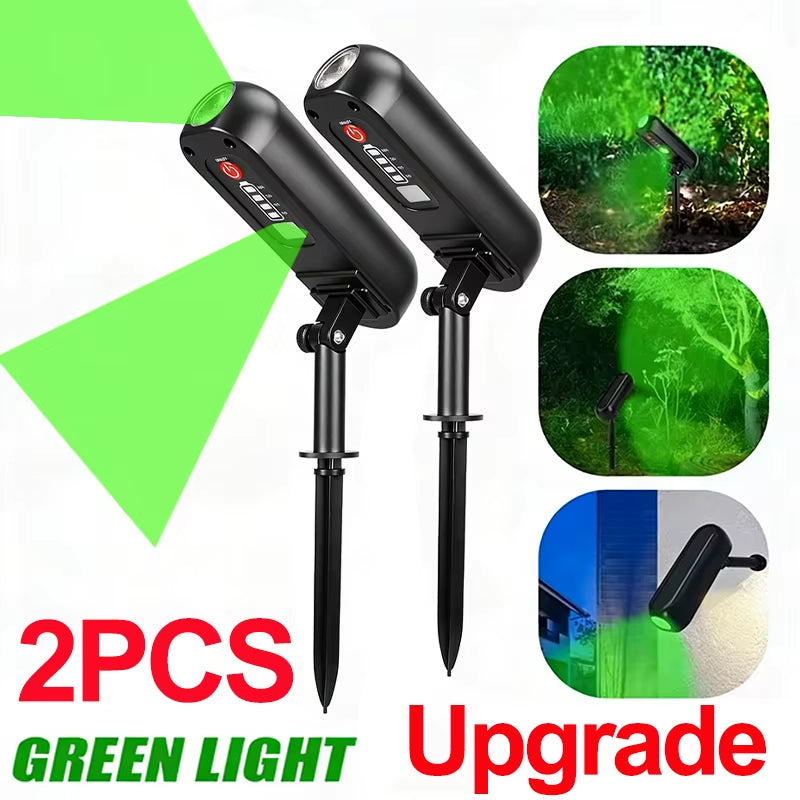 1/2PCS Solar LED Light Outdoor Solar Wall Light IP65 Green/Warm Garden Light Solar Spotlights Solar Uplights,Trees Pathway Yard