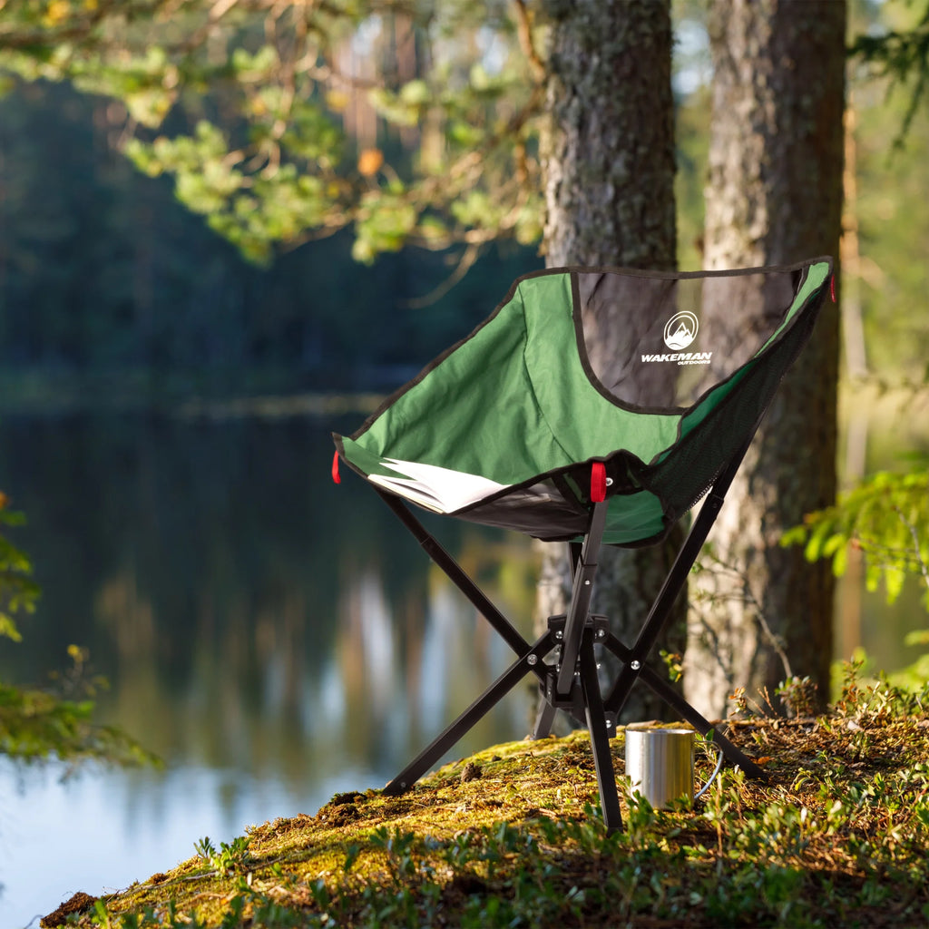Outdoors Camping Chair - Lightweight Backpacking Chair, Green