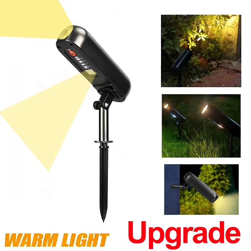 1/2PCS Solar LED Light Outdoor Solar Wall Light IP65 Green/Warm Garden Light Solar Spotlights Solar Uplights,Trees Pathway Yard
