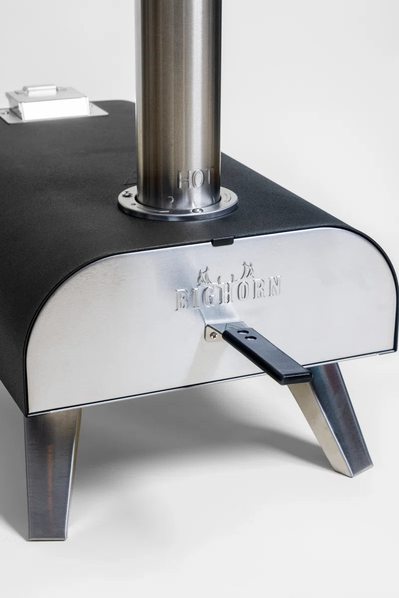 Stainless Steel Countertop Wood Burning Pizza Oven