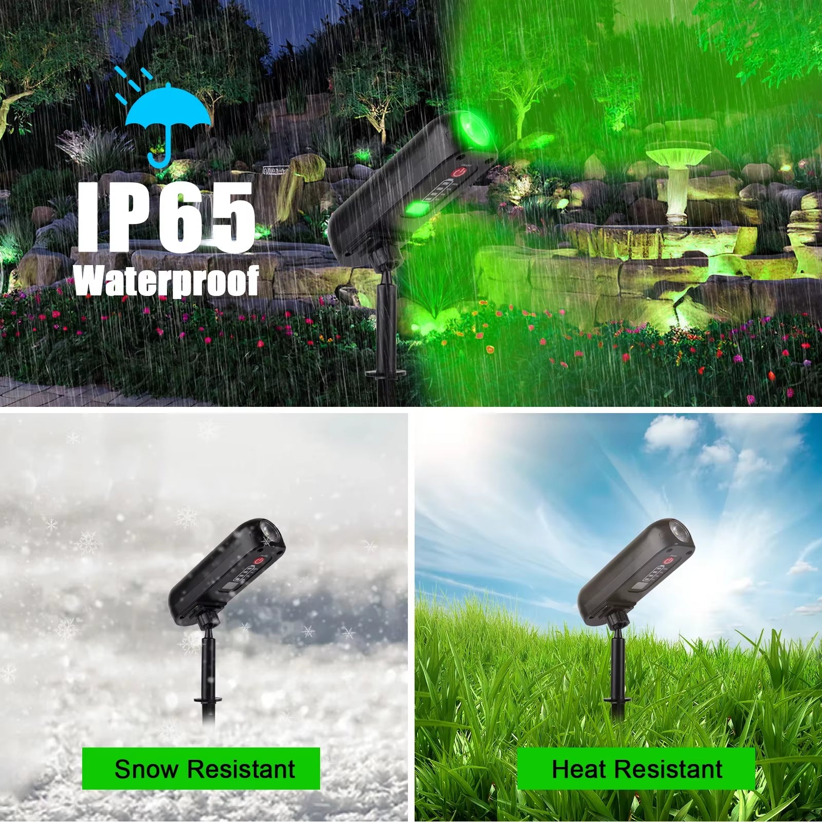 1/2PCS Solar LED Light Outdoor Solar Wall Light IP65 Green/Warm Garden Light Solar Spotlights Solar Uplights,Trees Pathway Yard