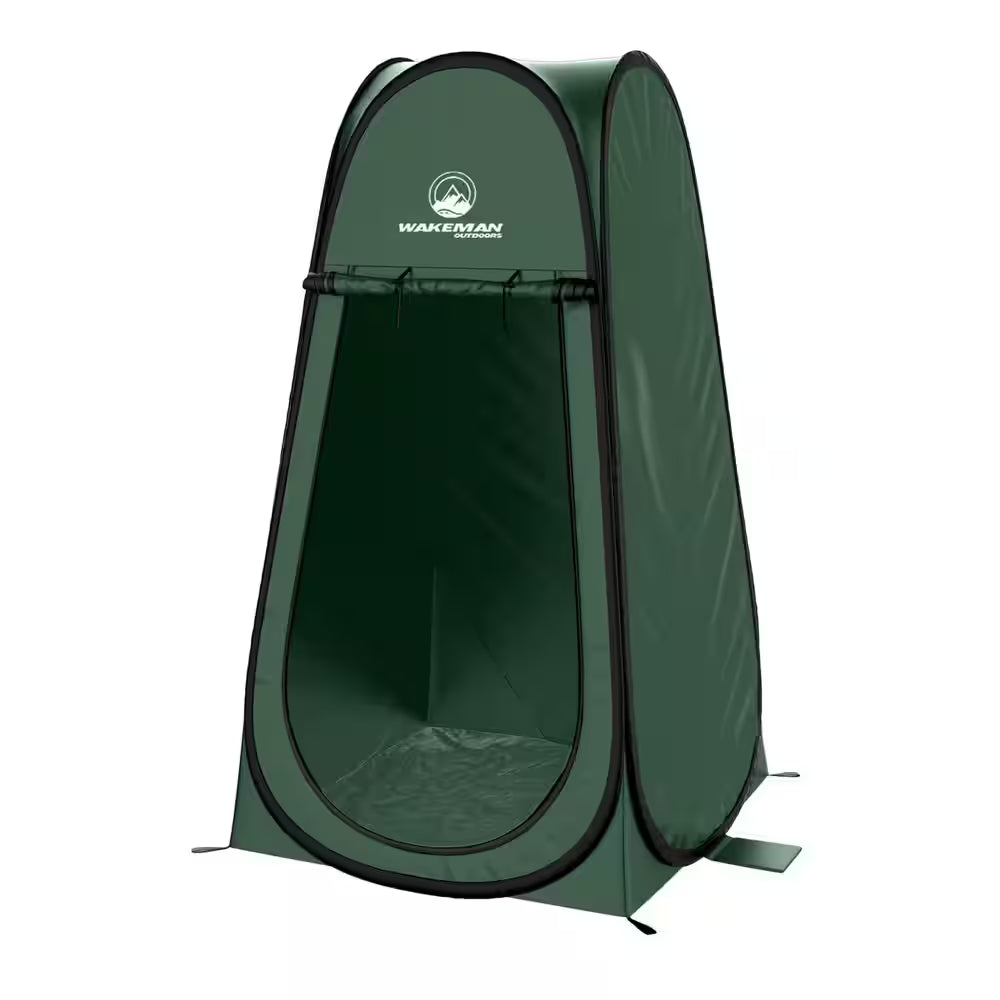 Outdoors Pop up Changing Tent or Shower Stall with Carry Bag, Green