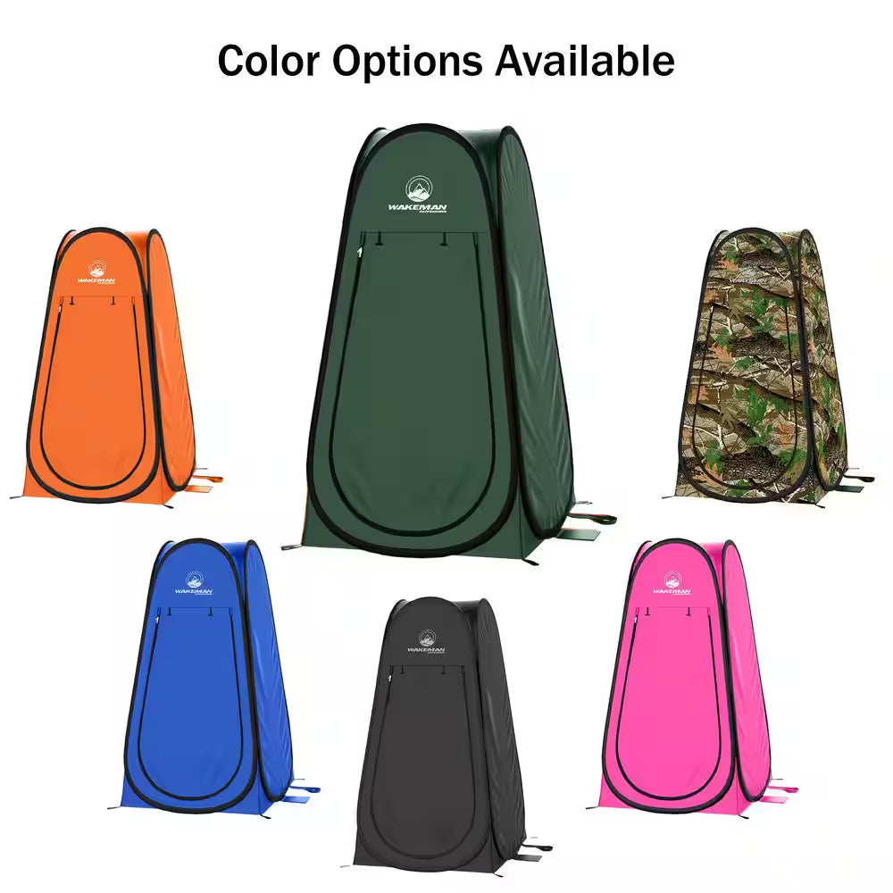 Outdoors Pop up Changing Tent or Shower Stall with Carry Bag, Green