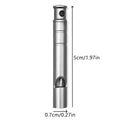Safety Survival Whistle Ultralight Camping Whistle Hiking Outdoors Emergency Titanium Whistle Emergency Whistle with Lanyard