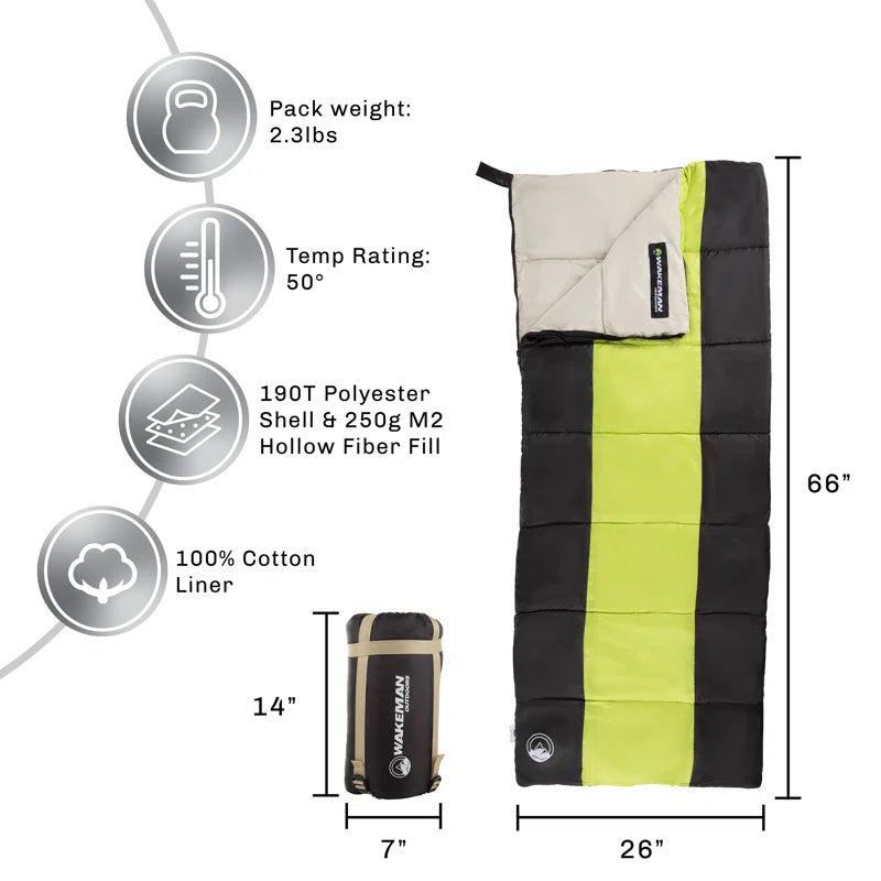 Lightweight Sleeping Bag - Carrying Bag with Compression Straps - for Camping by  Outdoors